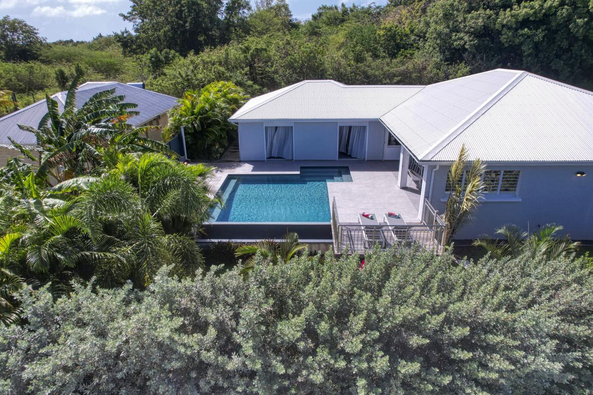 44.Location villa piscine Saint François Guadeloupe_Vue drone